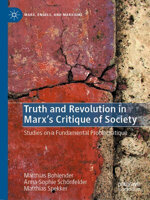 cover image of Truth and Revolution in Marx's Critique of Society
